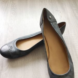 Coach ballet flats, black. Size 8.5.